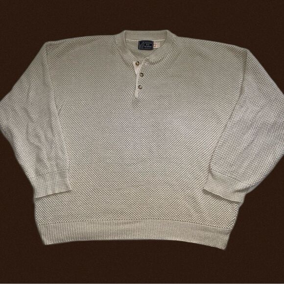 vintage 90s sweater peconic bay traders 100%‎ cotton knit xxl soft crewneck - Picture 5 of 8